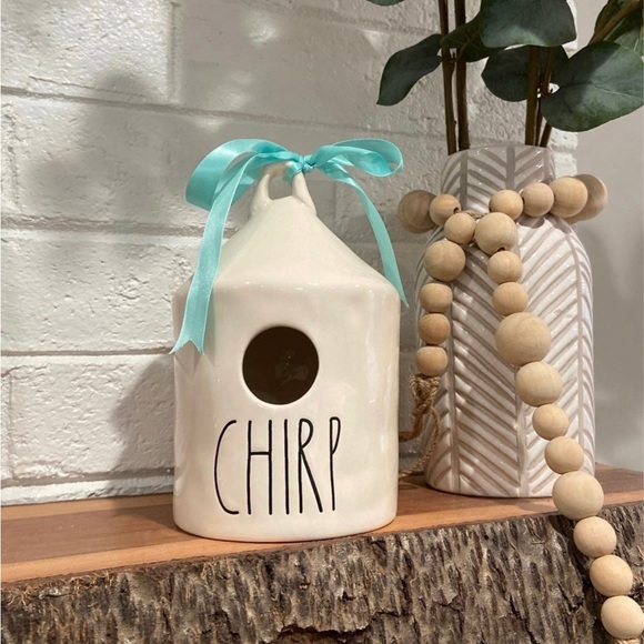 Rare hard to find original rae dunn M stamped chirp birdhouse - Picture 2 of 3